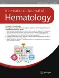 Multiple myeloma with high-risk cytogenetics and its treatment approach - International Journal of Hematology