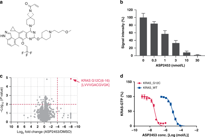 Characterisation of a novel KRAS G12C inhibitor ASP2453 that shows potent anti-tumour activity in KRAS G12C-mutated preclinical models - British Journal of Cancer