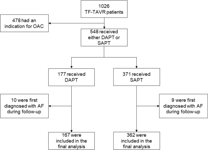 Procedural outcomes in patients with dual versus single antiplatelet therapy prior to transcatheter aortic valve replacement - Scientific Reports
