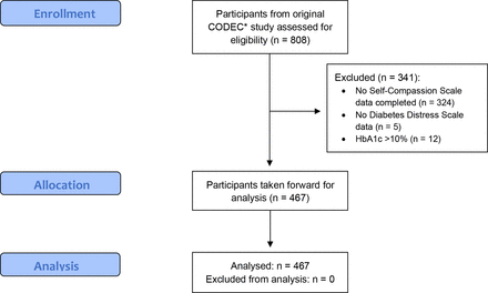 Self-compassion, sleep quality and psychological well-being in type 2 diabetes: a cross-sectional study
