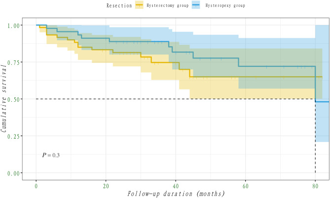 The effect of hysteropreservation versus hysterectomy on the outcome of laparoscopic uterosacral suspension in pelvic organ prolapse surgery