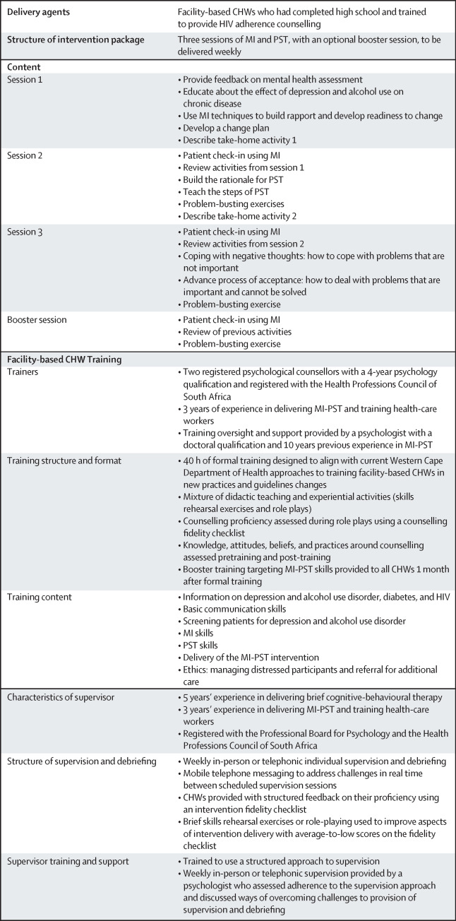 Comparing dedicated and designated approaches to integrating task-shared psychological interventions into chronic disease care in South Africa: a three-arm, cluster randomised, multicentre, open-label trial