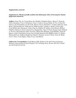Obesity Partially Mediates the Diabetogenic Effect of Lowering LDL Cholesterol