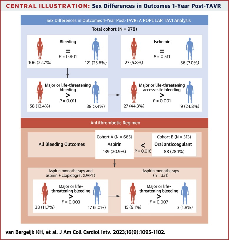 Sex Differences in Outcomes After Transcatheter Aortic Valve Replacement: A POPular TAVI Subanalysis